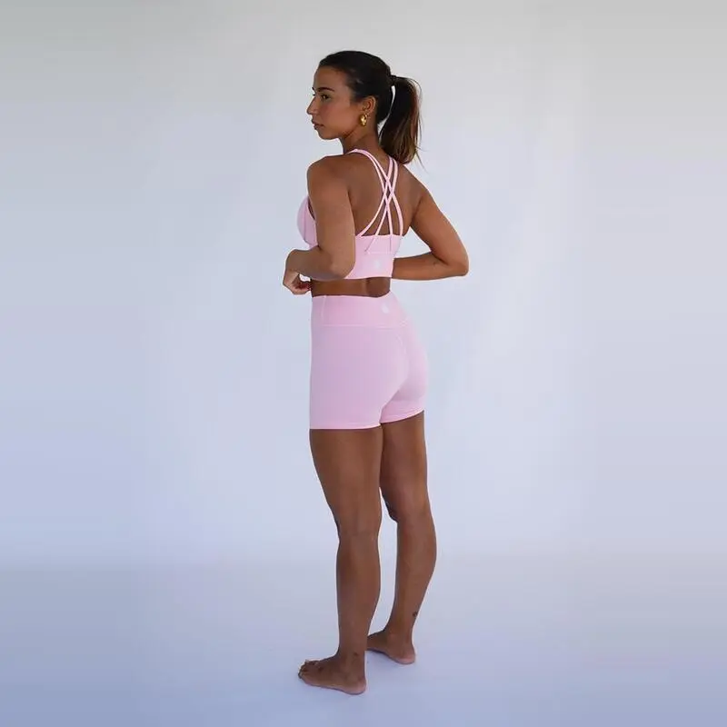 Leggings Mallas Fitness Cortos Sostenible Poliéster Mujer Fitplanet Posidonia - Imagen 4