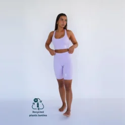 Leggings Mallas Fitness Cortos Sostenible Poliéster Mujer Fitplanet Seahorse