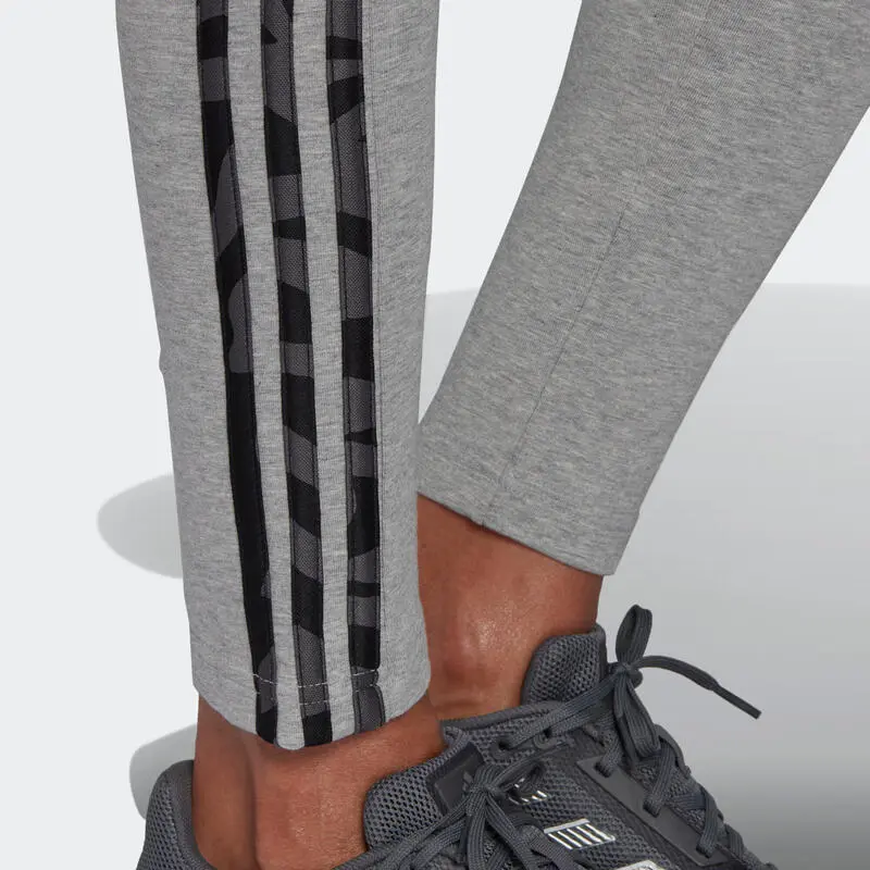Leggings Mallas Fitness Mujer Adidas 3s Essential Gris - Imagen 5