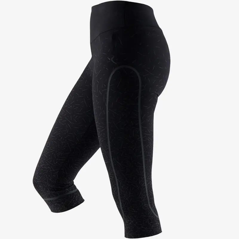 Leggings Mallas Fitness Pirata Slim Mujer Nyamba 900 Negro - Imagen 5
