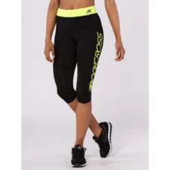 BODYCROSS Leggings Para Correr Paula Negro/Amarillo