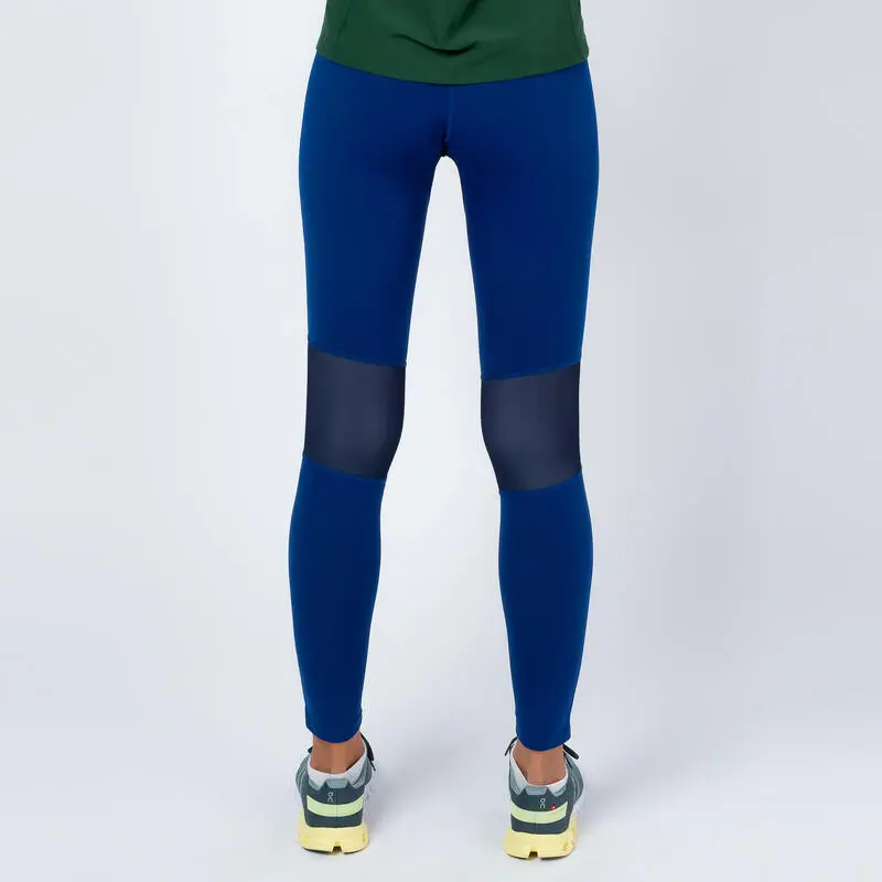 THE RUNNING REPUBLIC Leggings Running Largos De Poliéster Reciclado Para Mujer TRR Azul Eléctrico - Imagen 2