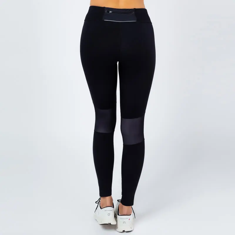 THE RUNNING REPUBLIC Leggings Running Largos De Poliéster Reciclado Para Mujer TRR Negro - Imagen 4