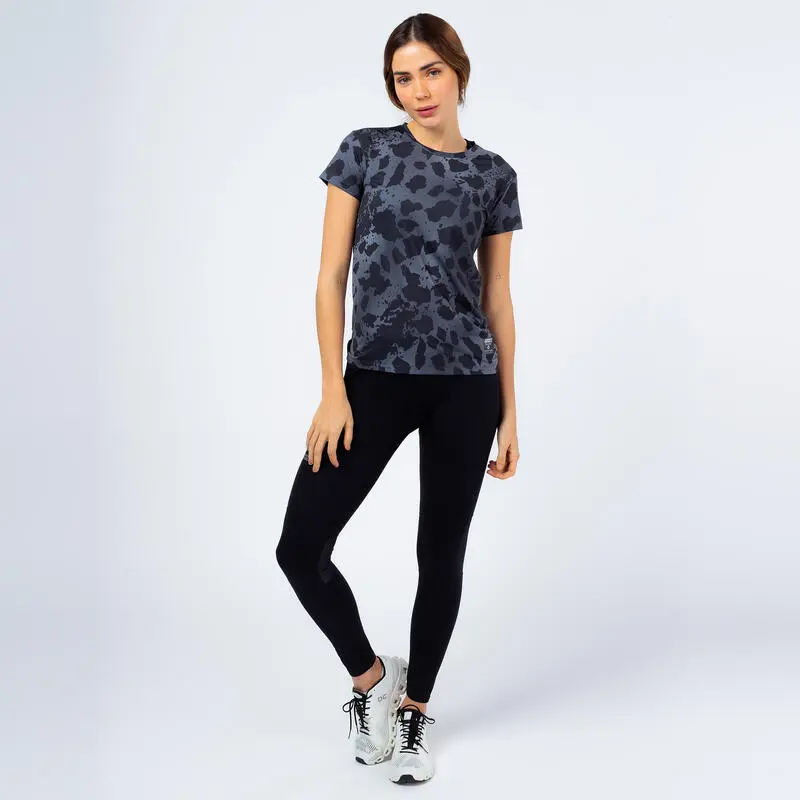 THE RUNNING REPUBLIC Leggings Running Largos De Poliéster Reciclado Para Mujer TRR Negro