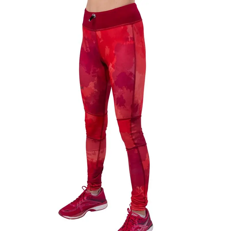 THE RUNNING REPUBLIC Leggings Running Largos De Poliéster Reciclado Para Mujer TRR Rojo - Imagen 2