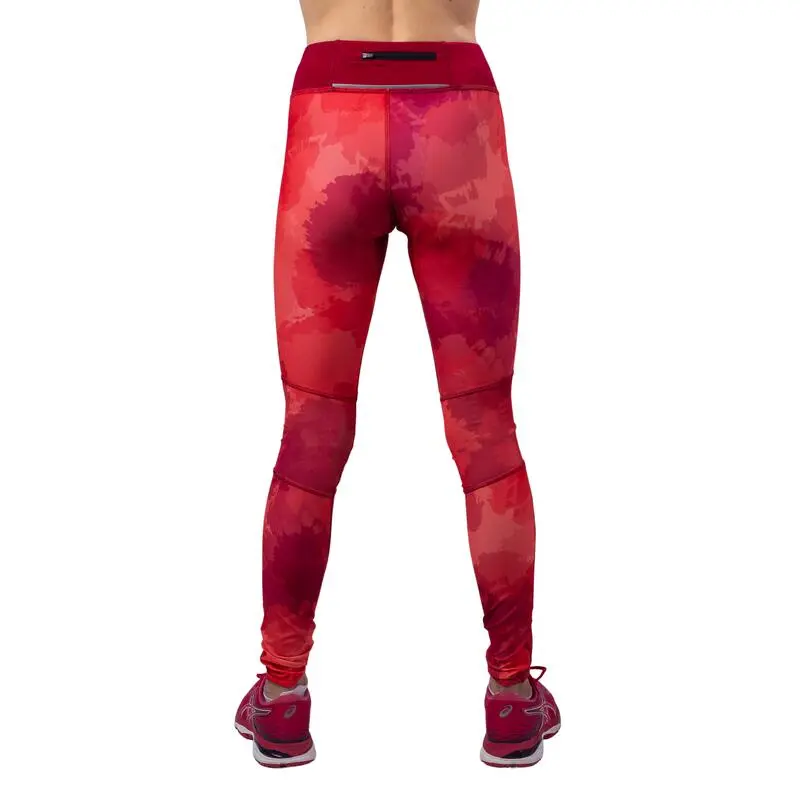 THE RUNNING REPUBLIC Leggings Running Largos De Poliéster Reciclado Para Mujer TRR Rojo - Imagen 3