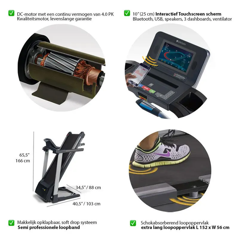 LifeSpan Fitness Cinta De Correr TR5500iT - Imagen 5