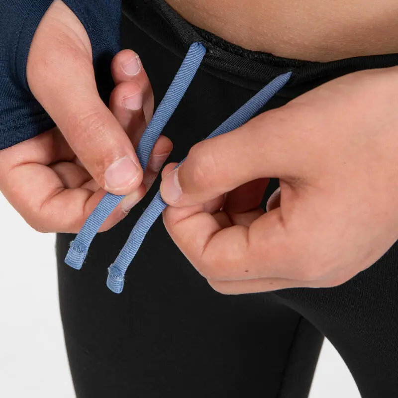 Mallas Atletismo Largas Cálidas Niños Kiprun Warm+ Negro - Imagen 5