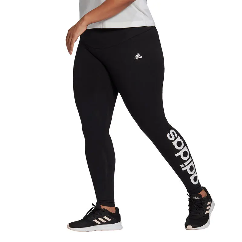 ADIDAS Mallas Essentials High-Waisted Logo (Tallas Grandes) - Imagen 3