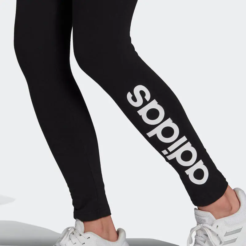 Mallas Leggings Adidas Fitness Mujer Linear Negro - Imagen 4
