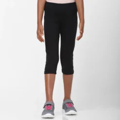 Domyos Mallas Leggings Niña Y Niño 100 Gimnasia Negro