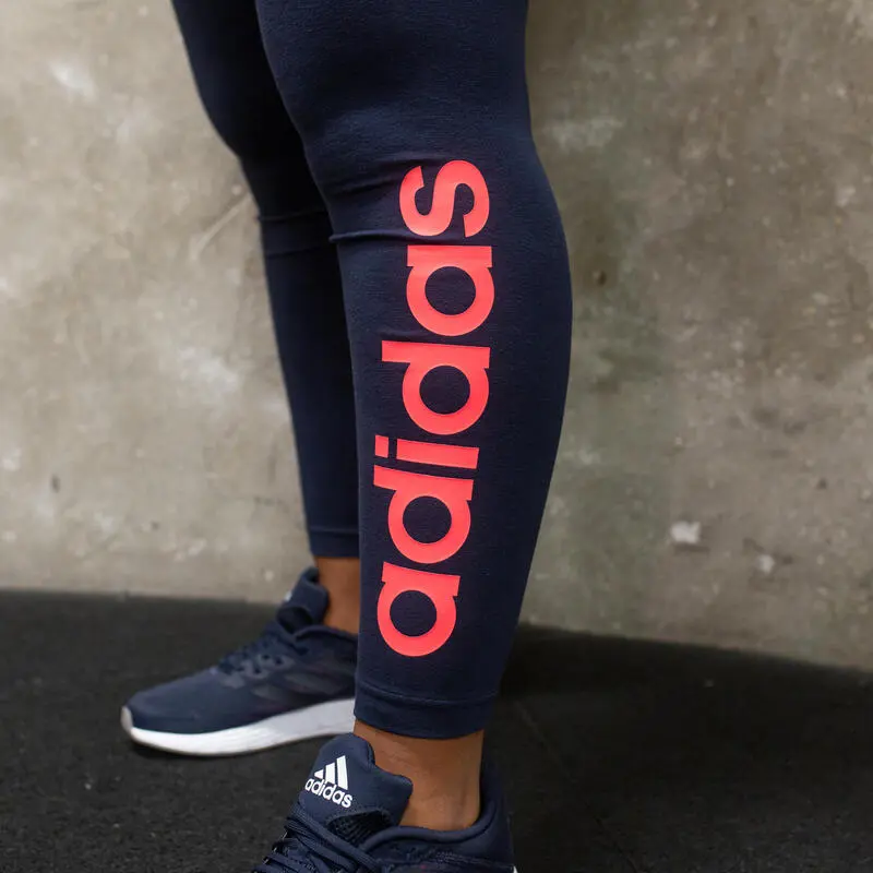 Mallas Leggins Adidas Mujer Azul Marino Rosa - Imagen 5