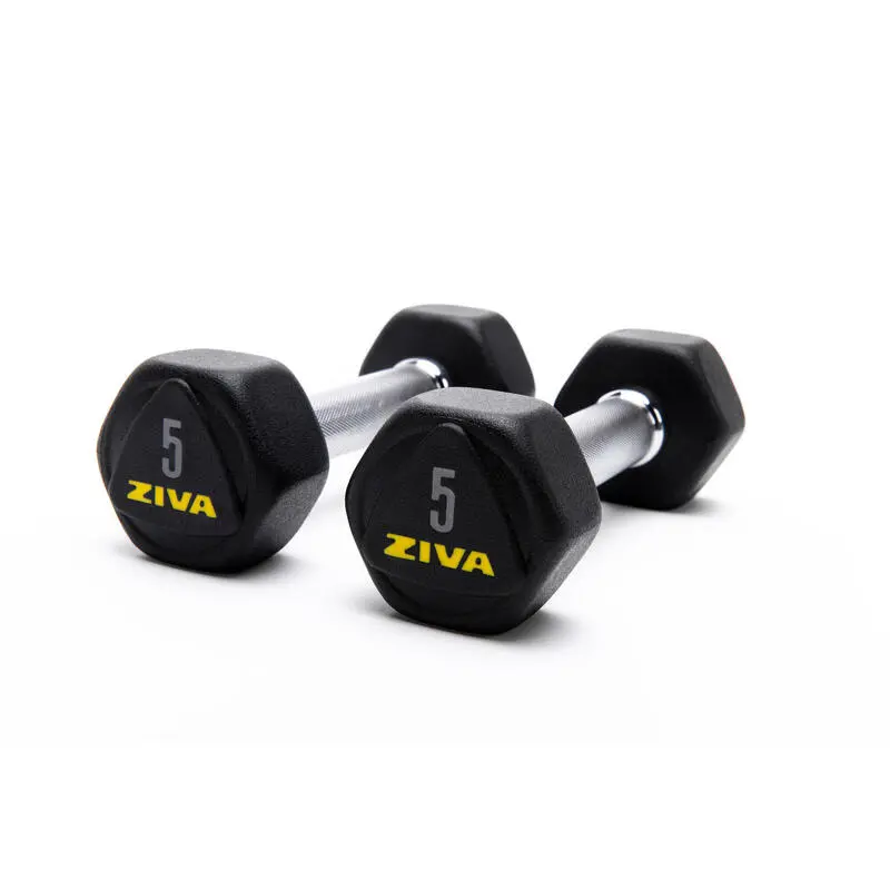 Mancuerna Hexagonal De Acero ZIVA Performance 5 Kg - Imagen 2