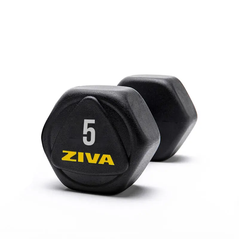 Mancuerna Hexagonal De Acero ZIVA Performance 5 Kg