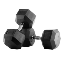 Mancuernas De Goma Hexagonales 37,5 Kg (Par) Bodytone