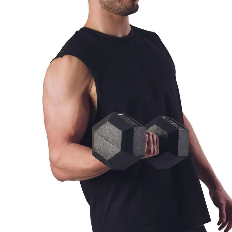 BODYTONE Mancuernas De Goma Hexagonales Profesionales 27Kg - Imagen 3