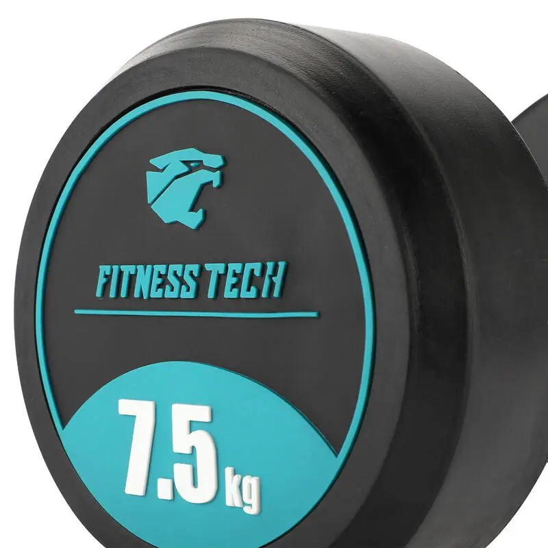 Mancuernas Redondas Musculaci贸n 2,5 Kg A 22,5 Kg Fitness Tech - Imagen 3