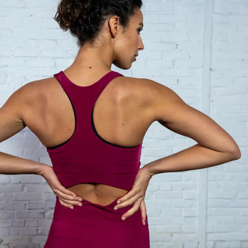 Mono Fitness Mujer Domyos Remolacha - Imagen 3