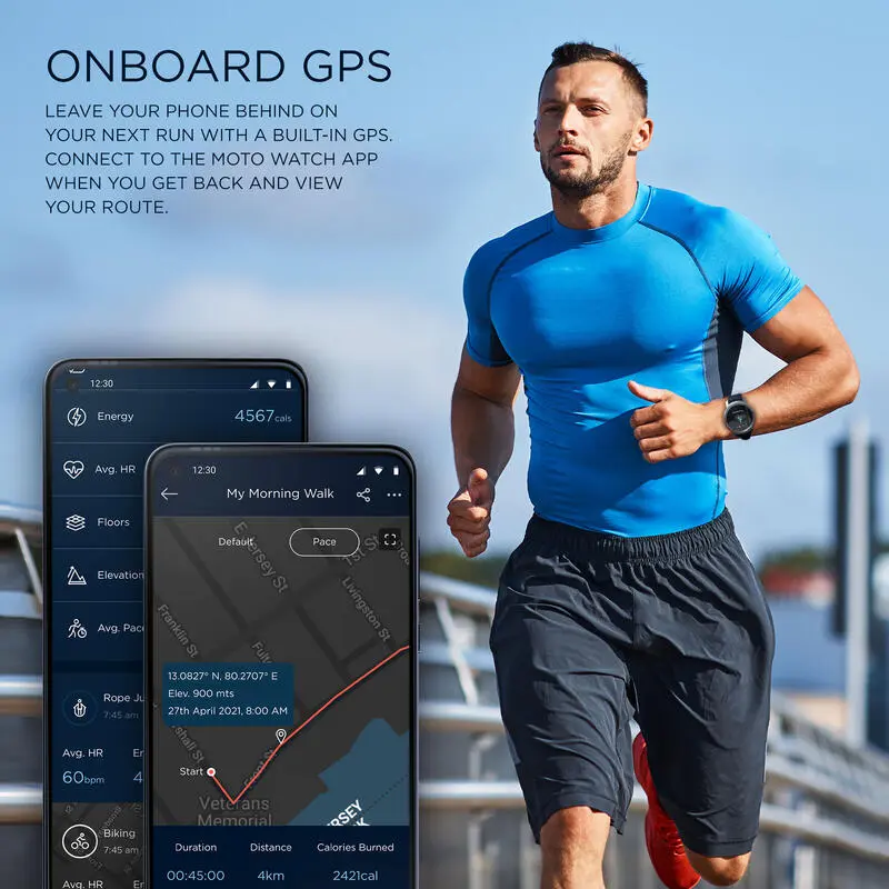 Motorola Moto SmartWatch 100 - Reloj Inteligente De 42 Mm, Hasta 14 Días De Bate - Imagen 5