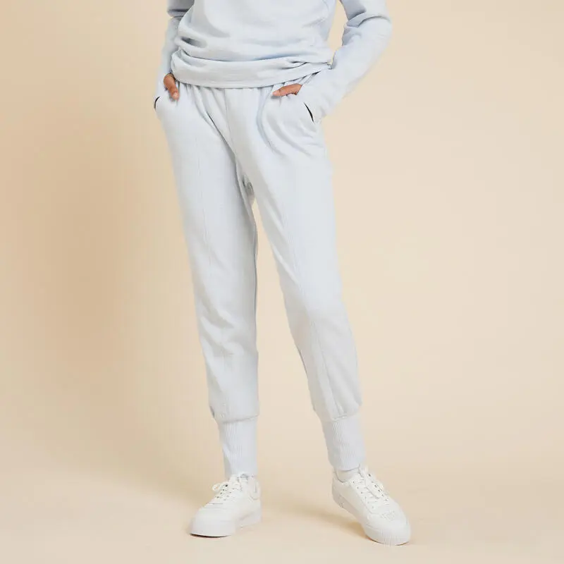 KIMJALY PANTALÓN CARROT MUJER YOGA SUAVE AZUL CLARO