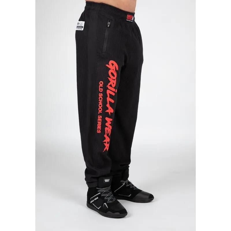 Pantalón Chándal Fitness Largo Hombre GORILLA WEAR Augustine OldSchool Negro - Imagen 6