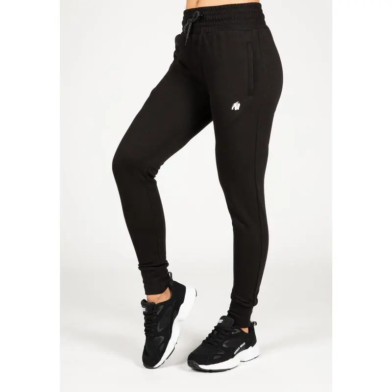 Pantalón Chándal Fitness Largo Mujer GORILLA WEAR Marion Negro