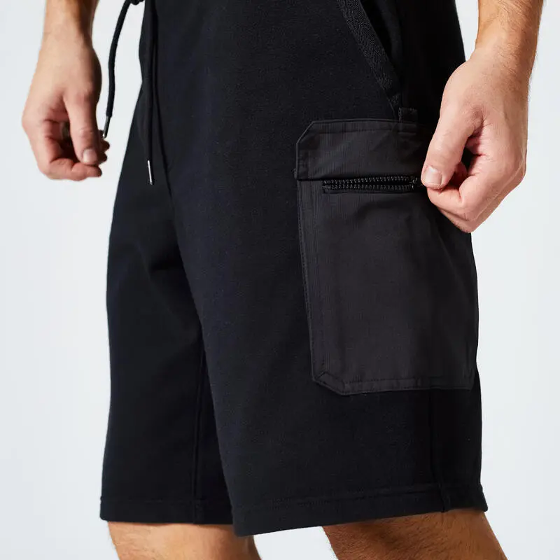 Domyos Pantal贸n Corto Fitness 520 Hombre Negro Cargo - Imagen 4