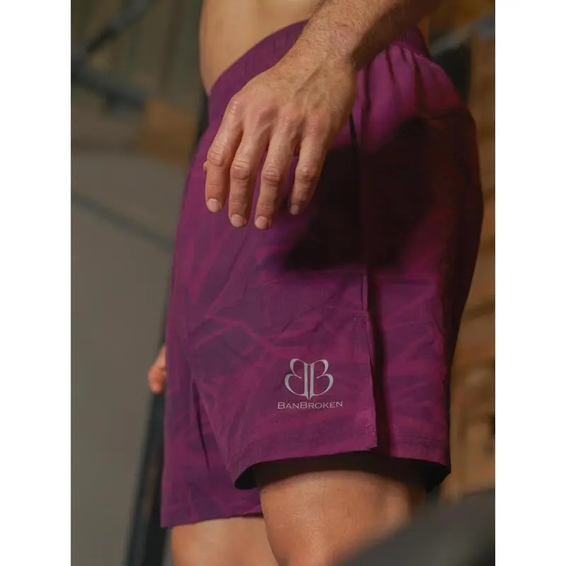 Pantal贸n Corto Hombre Banbroken PASSION Burdeos - Imagen 2