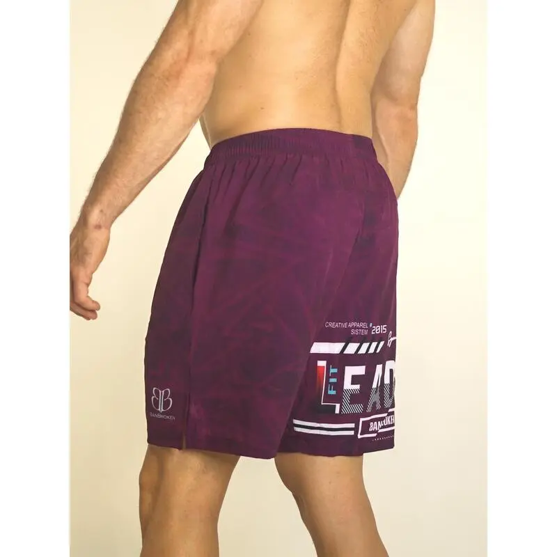 Pantal贸n Corto Hombre Banbroken PASSION Burdeos - Imagen 5