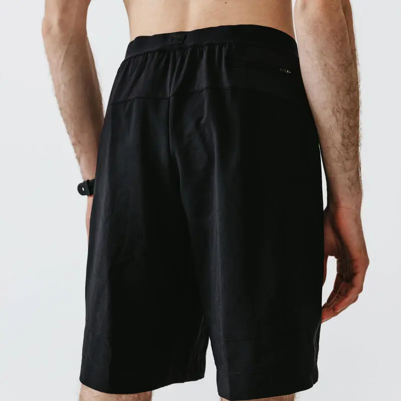 Pantal贸n Corto Running 2 En 1 B贸xer Integrado Hombre Kalenji Dry + Negro - Imagen 2