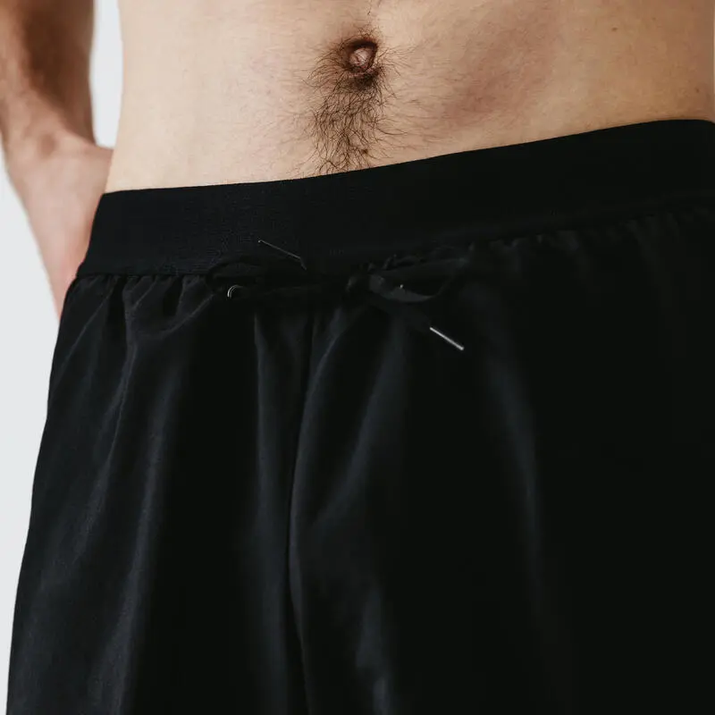 Pantal贸n Corto Running 2 En 1 B贸xer Integrado Hombre Kalenji Dry + Negro - Imagen 5