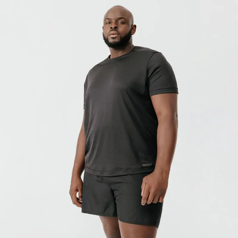 Kalenji Pantal贸n Corto Running Transpirable Hombre - Dry Negro (4XL A 5XL) - Imagen 2