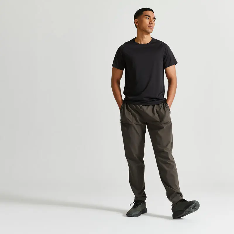 Domyos Pantal贸n Fitness Collection Hombre Caqui Transpirable - Imagen 2