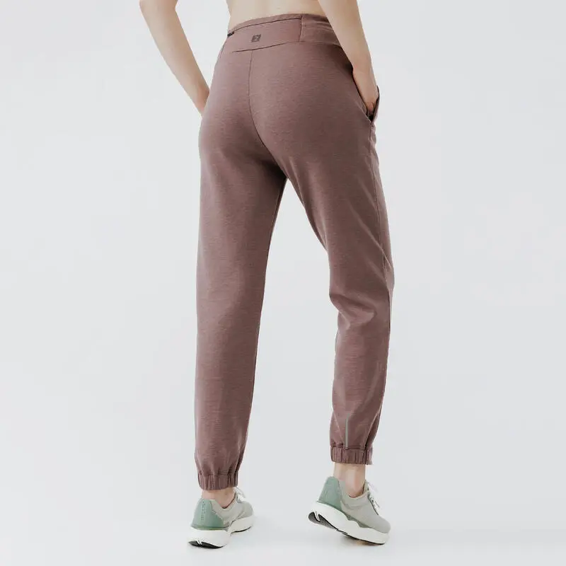 Kalenji Pantal贸n Jogger De Running C谩lido Mujer Jogging 500 Marr贸n - Imagen 2