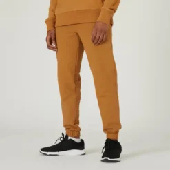 Domyos Pantalón Jogger Fitness 500 Essential Hombre Marrón Avellana