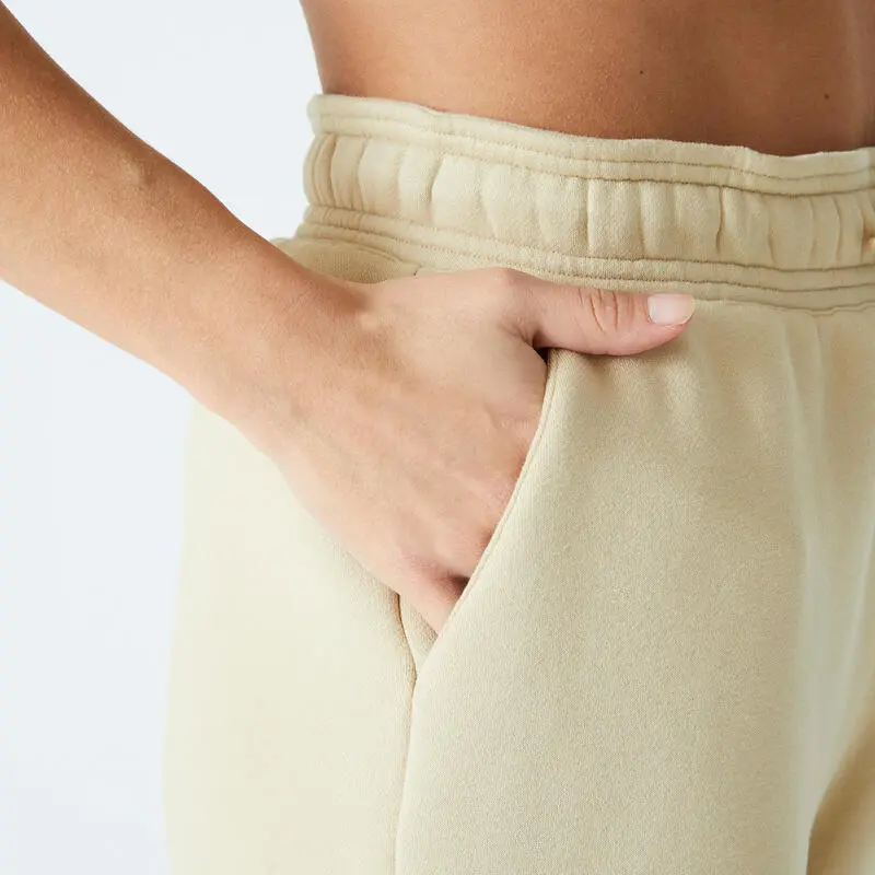 Domyos Pantal贸n Jogger Fitness 520 Mujer Beis Holgado - Imagen 4