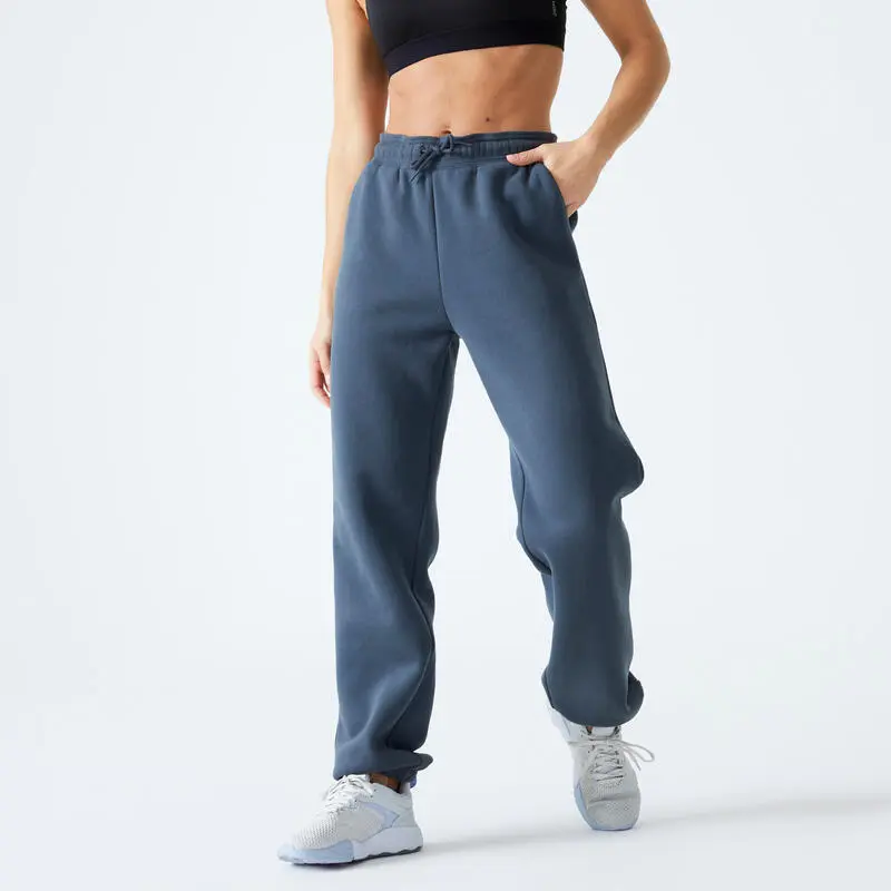 Domyos Pantal贸n Jogger Fitness 520 Mujer Beis Holgado - Imagen 6