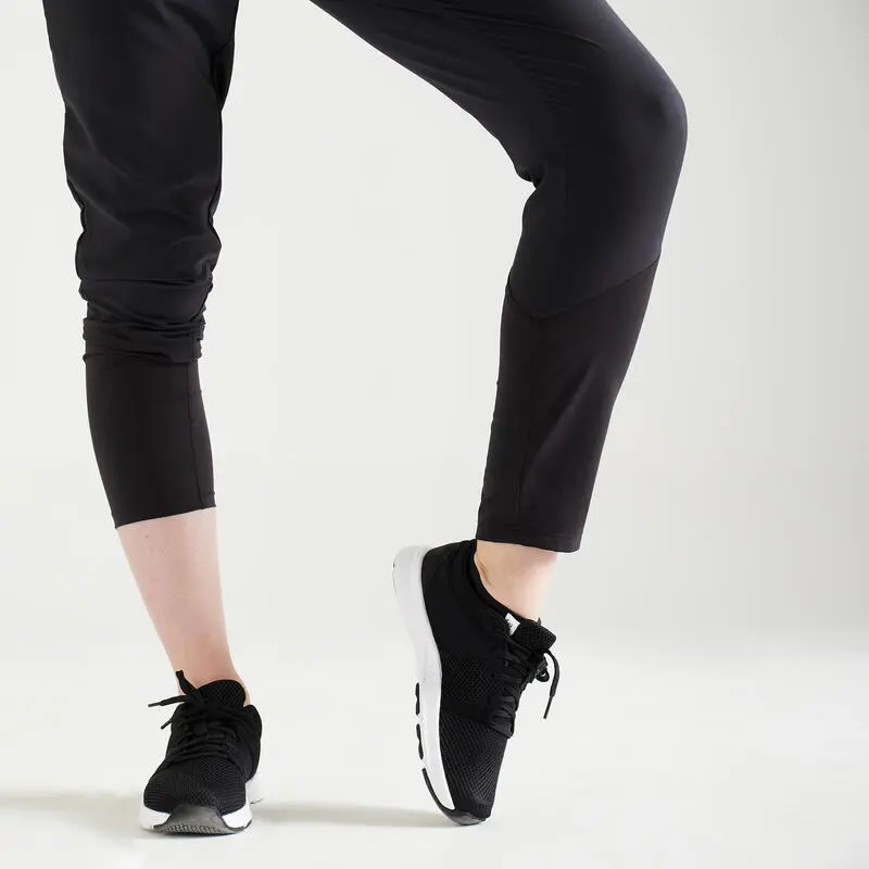 Pantal贸n Jogger Fitness Carrot Mujer Domyos 100 Negro - Imagen 4