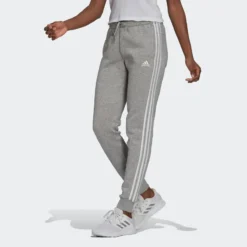 ADIDAS Pantalón Jogger Fitness Mujer Mayoritariamente Algodón Ajustado - Gris