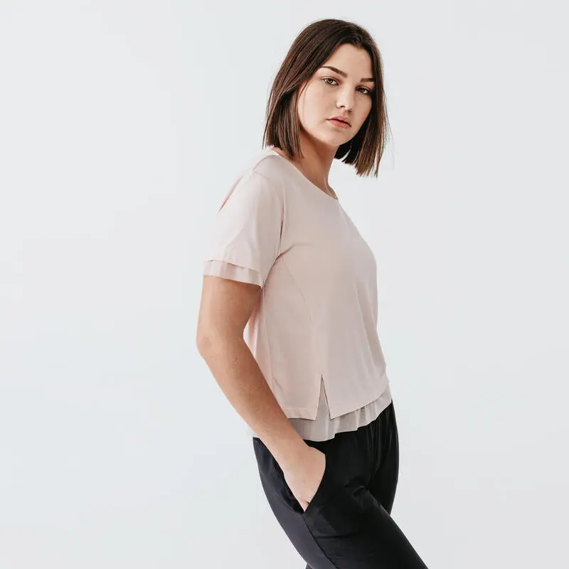 Kalenji Pantal贸n Pirata Running Mujer Dry Negro - Imagen 5