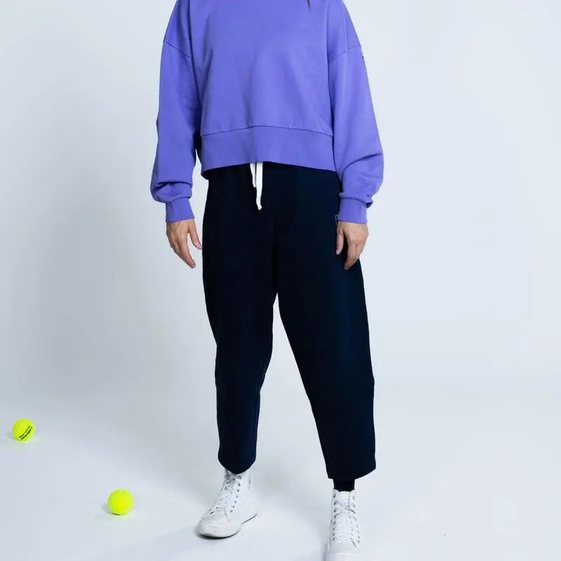 THE RUNNING REPUBLIC Pantalones Chandal 100% Algodón BCI De Mujer TRR Azul Marino - Imagen 3