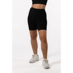 AESTHETIC WOLF Pantalones Cortos De Motorista 'Body' Fitness - Mujer - Negro