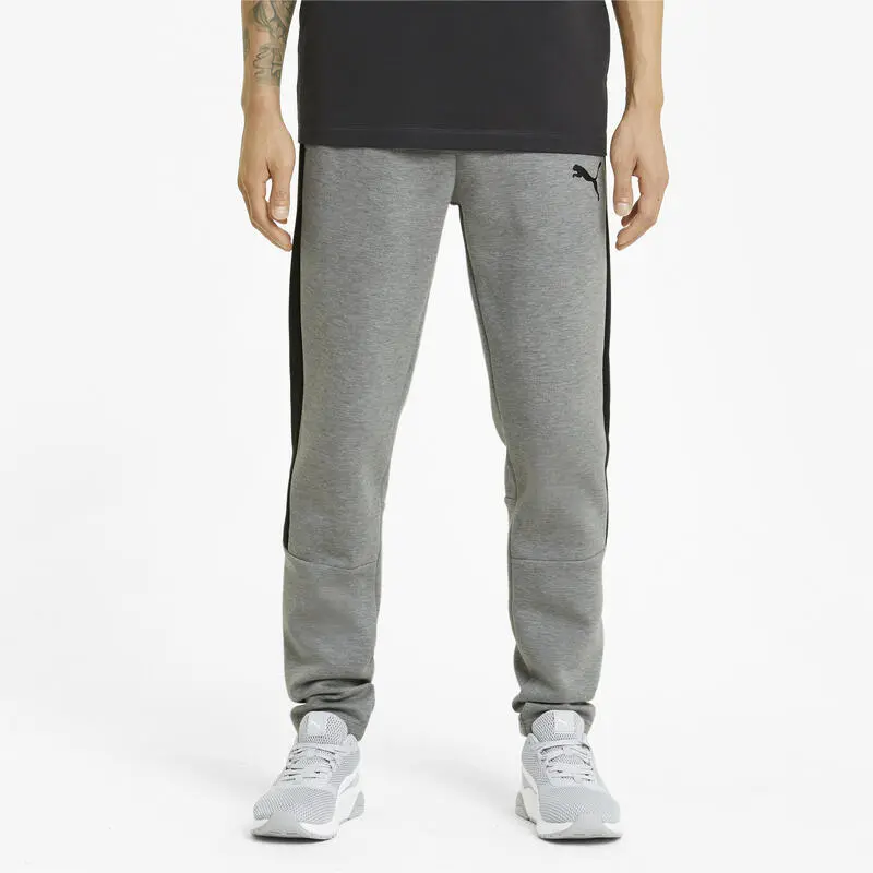 Pantalones Deportivos Evostripe Hombre PUMA Gris - Imagen 2