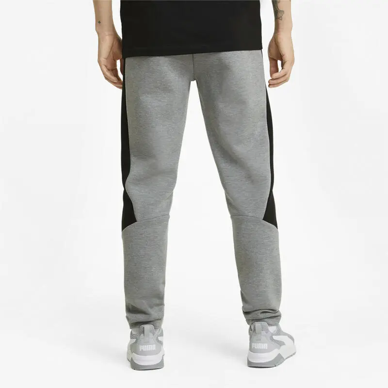 Pantalones Deportivos Evostripe Hombre PUMA Gris - Imagen 3