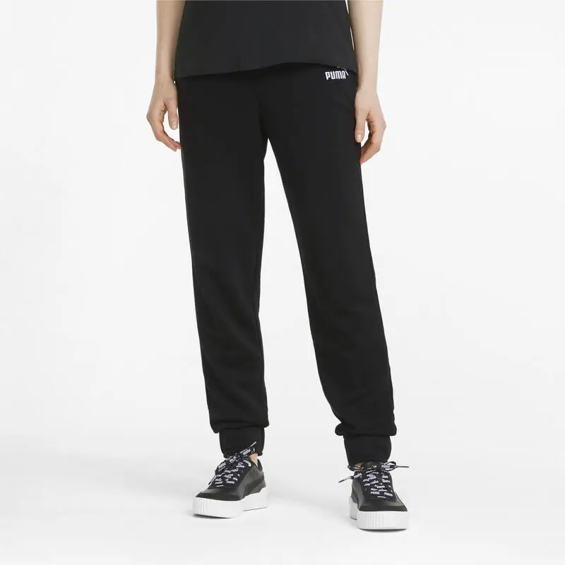Pantalones Mujer PUMA Essentials+ Embroidery Negro - Imagen 2