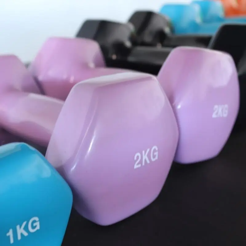 Par De Mancuernas De Colores 1kg Viok Sport - Imagen 3