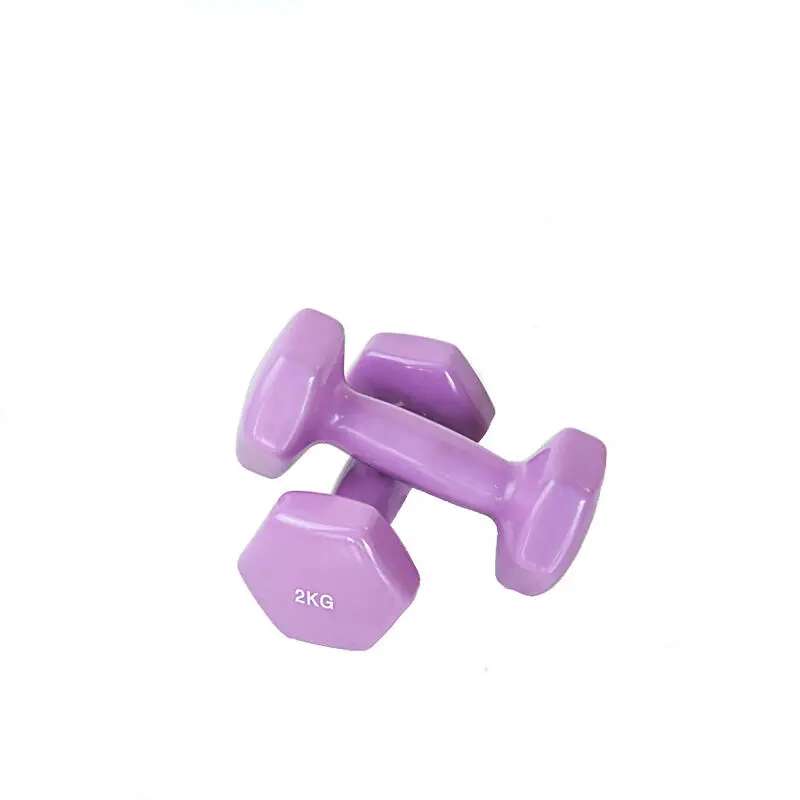 Par De Mancuernas De Colores 2kg Viok Sport - Imagen 2