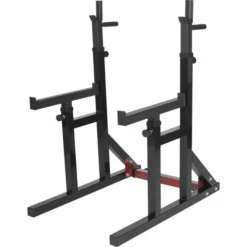 Rack Musculación Sentadillas Ajustable Gorilla Sports Rojo/Negro