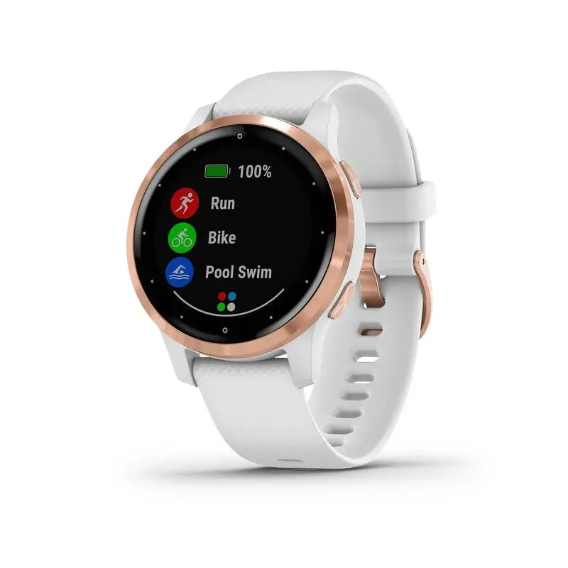 Reloj GPS Conectado Garmin Vívoactive 4S Blanco Dorado