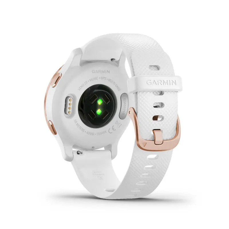 Reloj Inteligente GPS Múltiples Deportes Garmin Venu 2S Rosa Dorado Blanco - Imagen 2